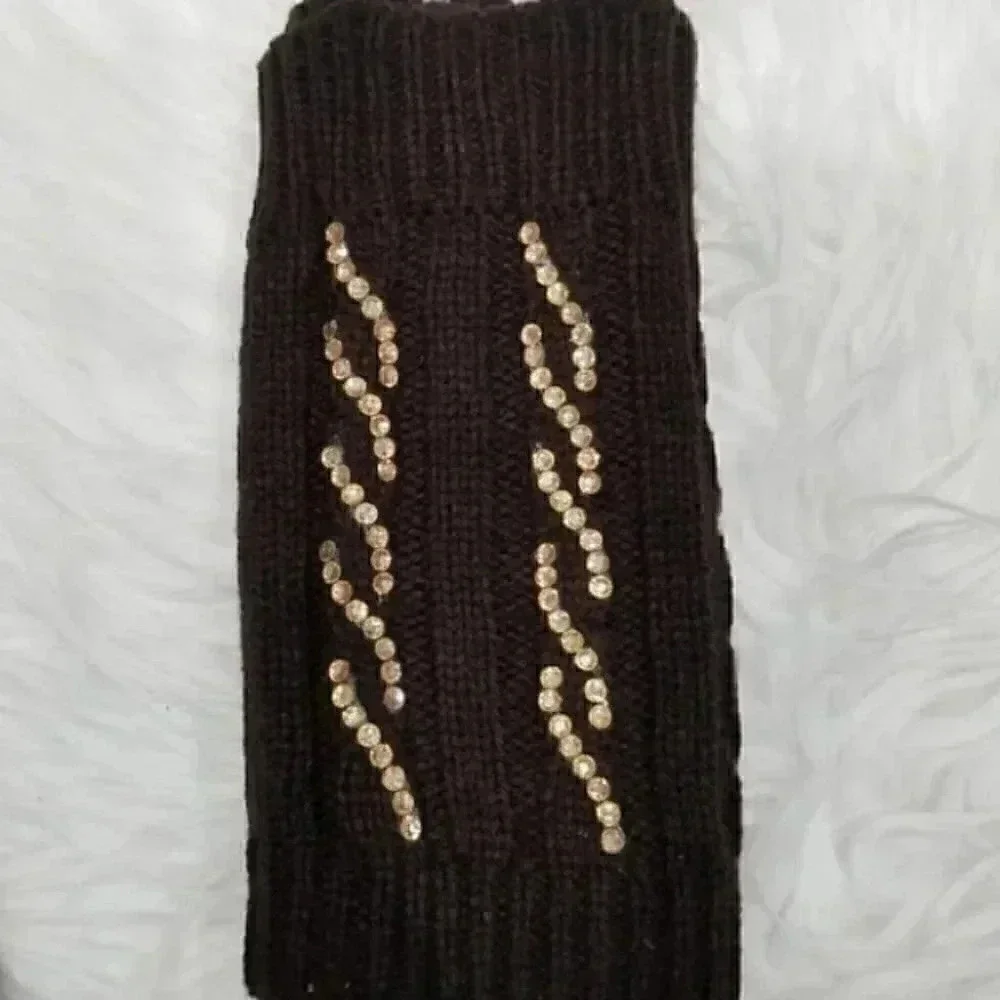 Rhinestone Mittens knitted arm warmers more colors